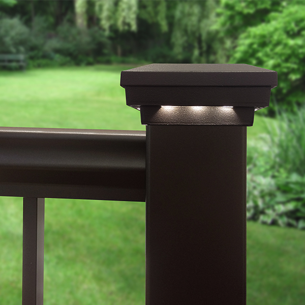 railing post cap lights