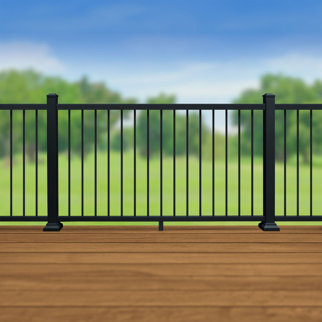 Harmony Railing® 42 in H x 6 ft W Baluster Railing Deck Panel Kit with ...