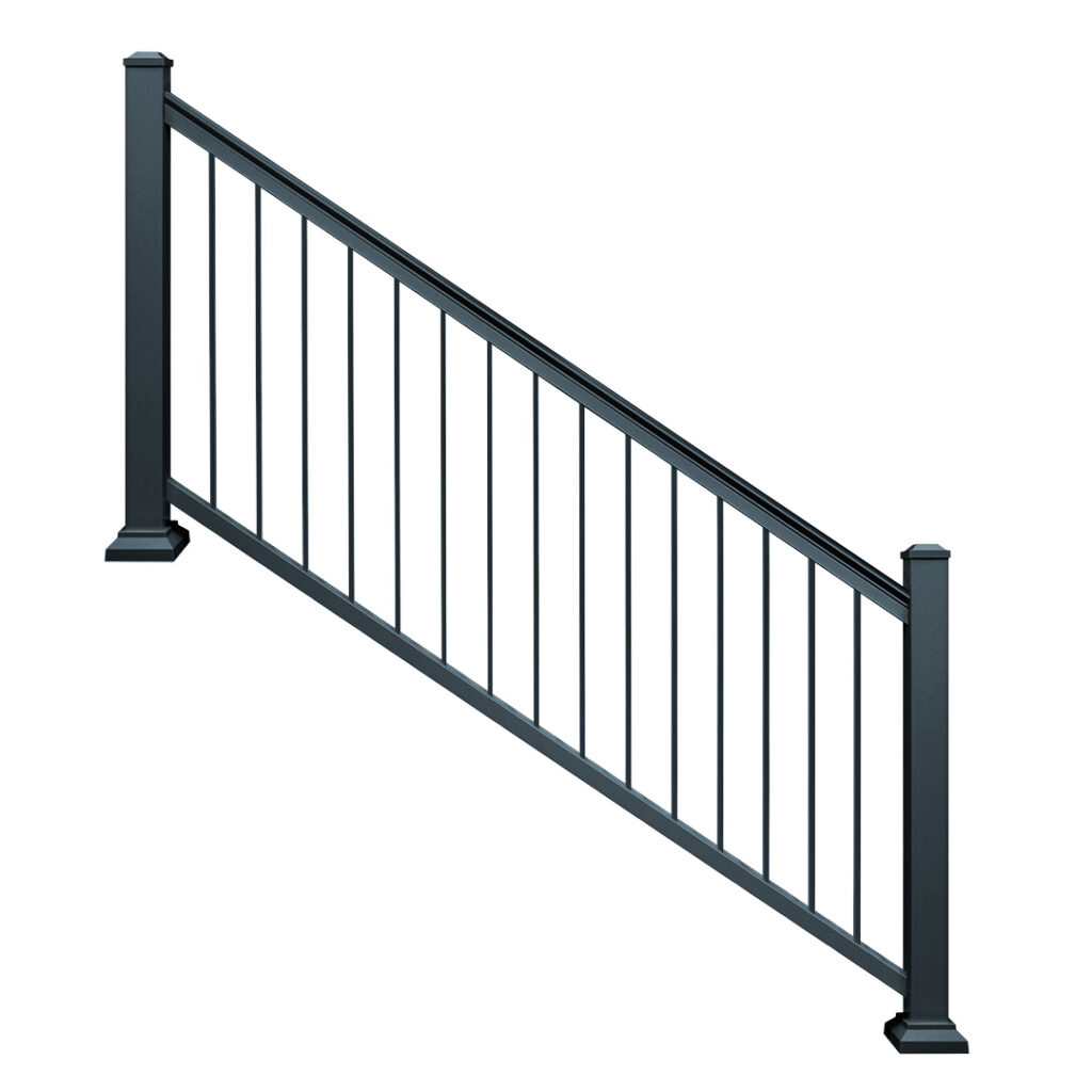 Harmony Railing® 42 in H x 6 ft W Baluster Railing Stair Panel Kit with ...